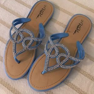 Vee Vee Teal Sandals Size 11